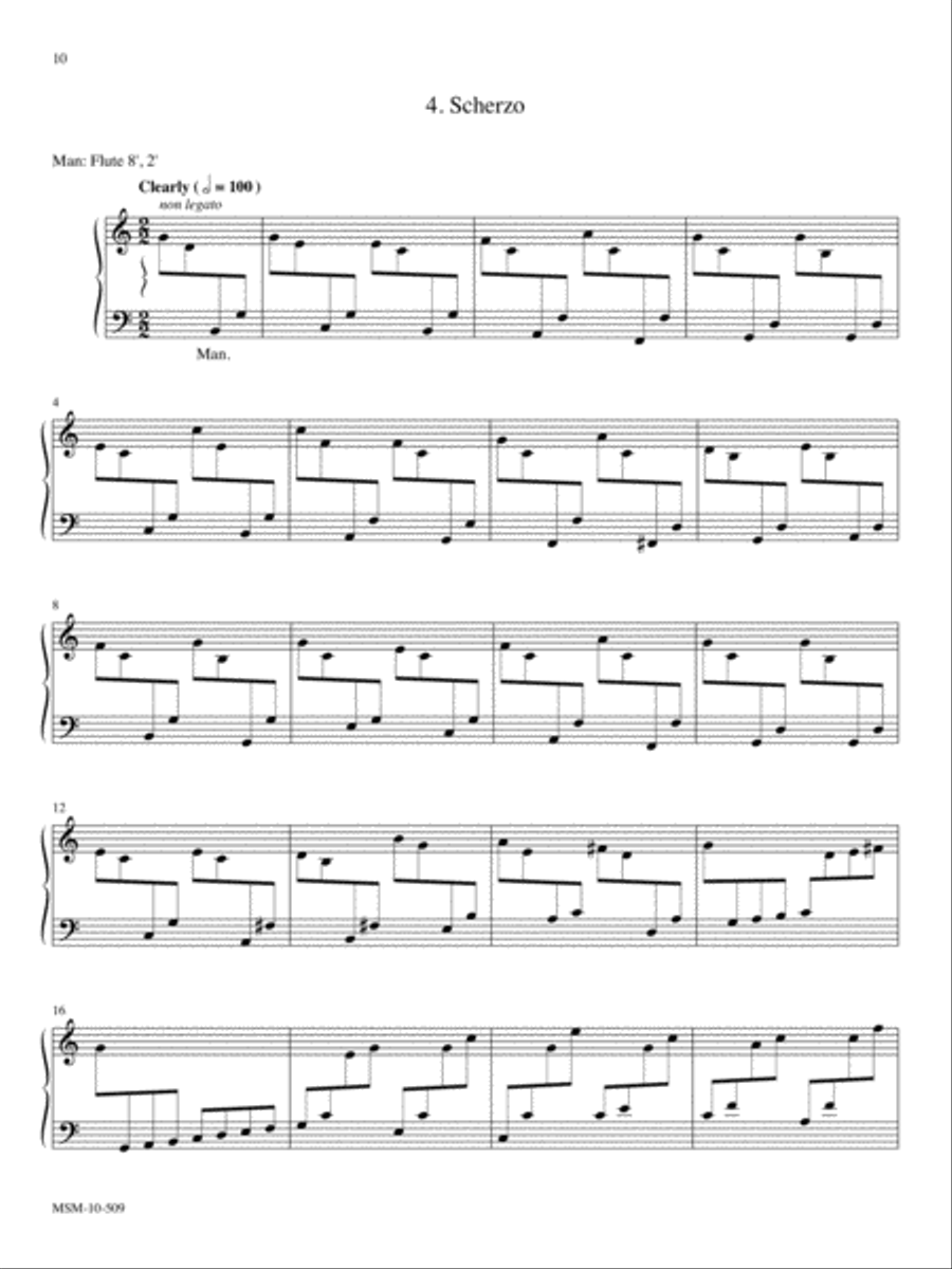 Partita on Lancashire Organ scores gallery preview page 6