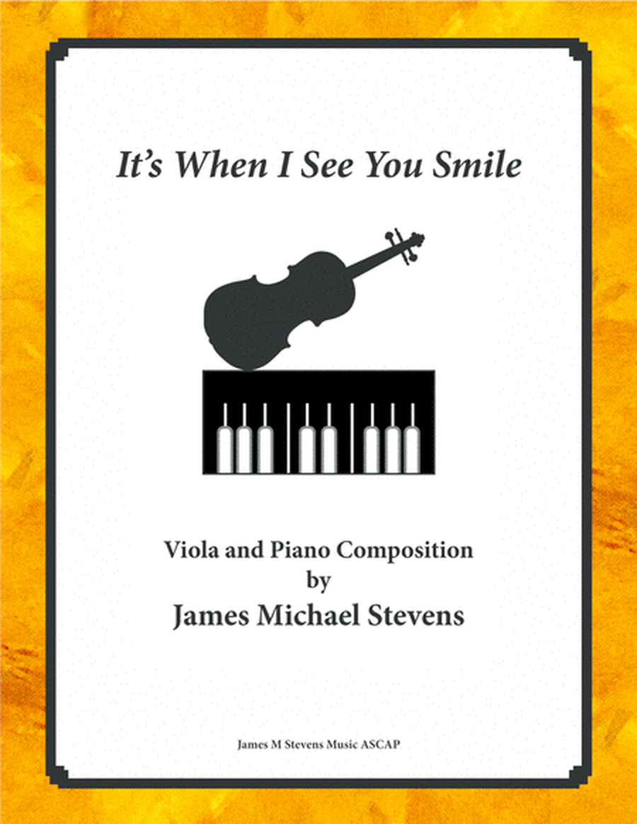 It's When I See You Smile - Viola & Piano image number null