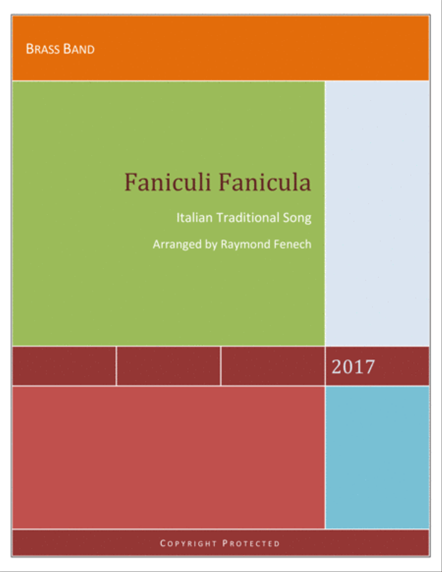 Funiculi Funicula ( For Brass Band) Brass Band scores gallery preview page 1