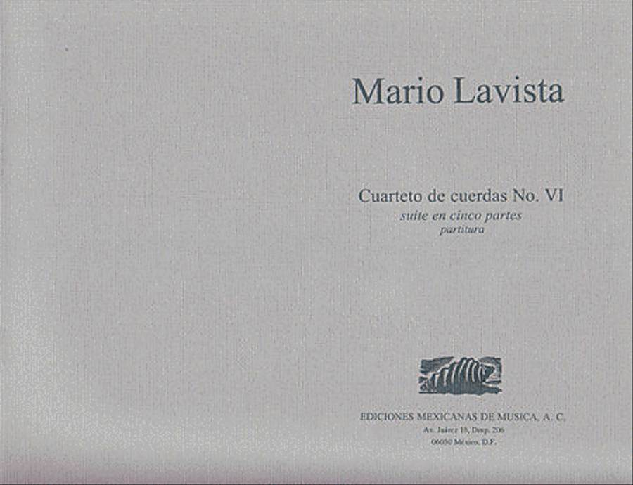 Cuarteto de Cuerdas No. 6 Chamber Music scores gallery preview page 1