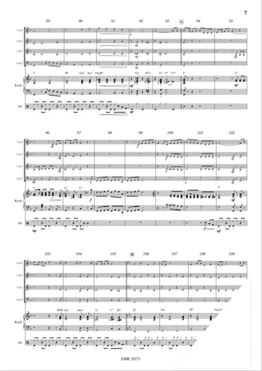 Pop Folk Suite Pop Folk Suite Concert Band scores gallery preview page 7