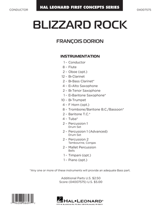 Book cover for Blizzard Rock - Conductor Score (Full Score)