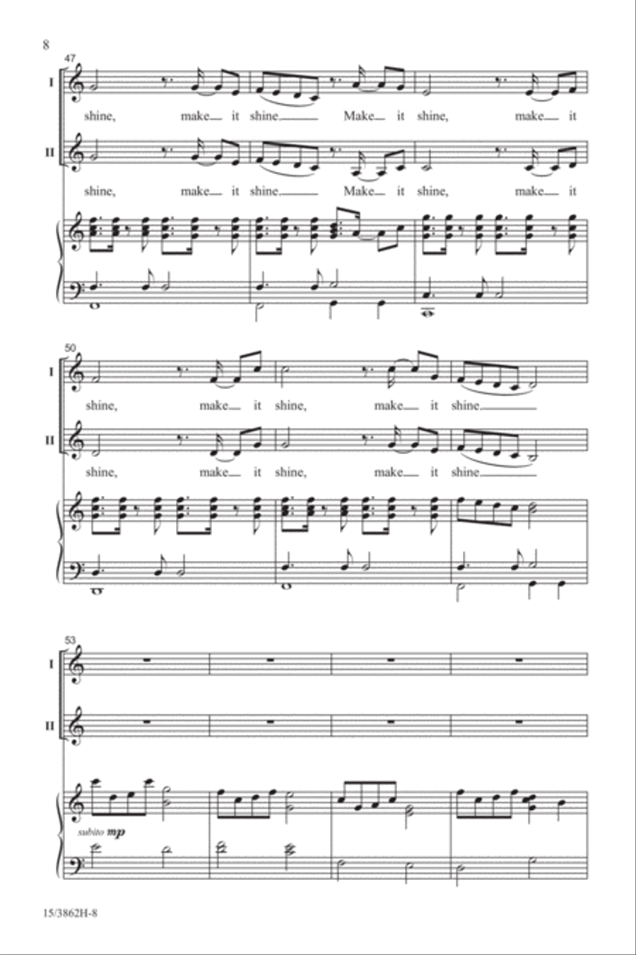 Make It Shine 2-Part scores gallery preview page 8