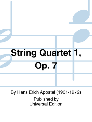 Book cover for String Quartet 1, Op. 7