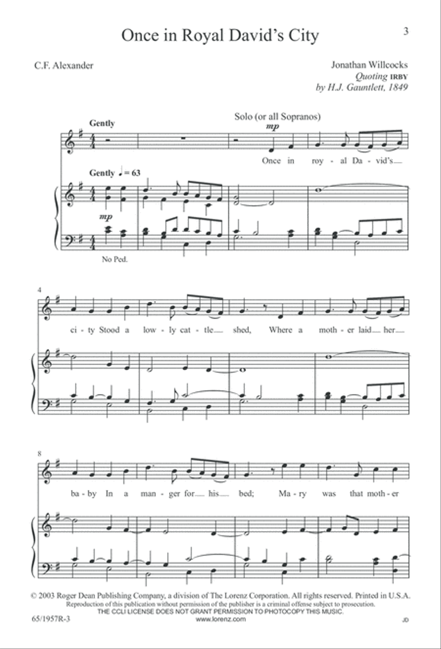 Festival of Lessons and Carols 4-Part scores gallery preview page 4