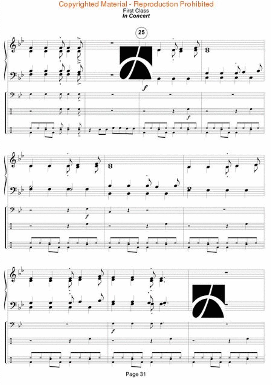 First Class - In Concert Concert Band scores gallery preview page 32