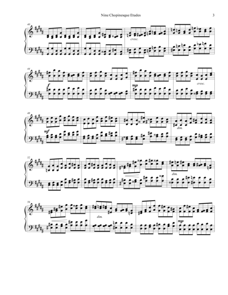 Chopinesque Etude No. 7 in B