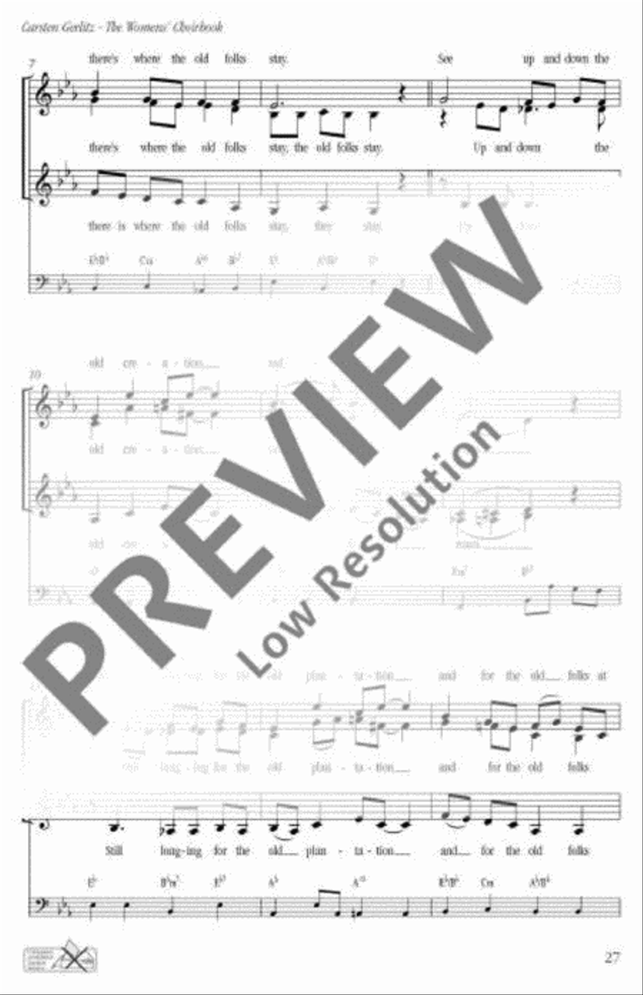 Swanee River SSA scores gallery preview page 3