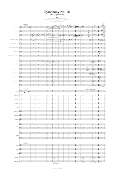 Symphony No.16 (911, Afghanistan) Score and parts
