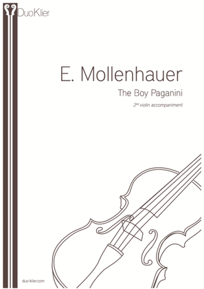 Book cover for Mollenhauer - The Boy Paganini, 2nd violin accompaniment