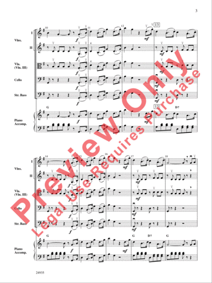 A Mozart Mix A Mozart Mix String Orchestra scores gallery preview page 4