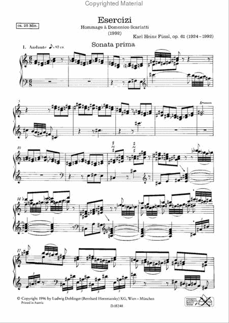 Esercizi op. 61 Piano scores gallery preview page 2