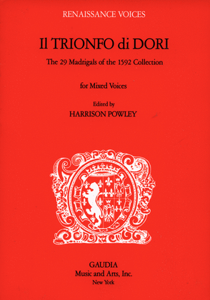 Book cover for Il Trionfo di Dori: The 29 Madrigals of the 1592 Collection