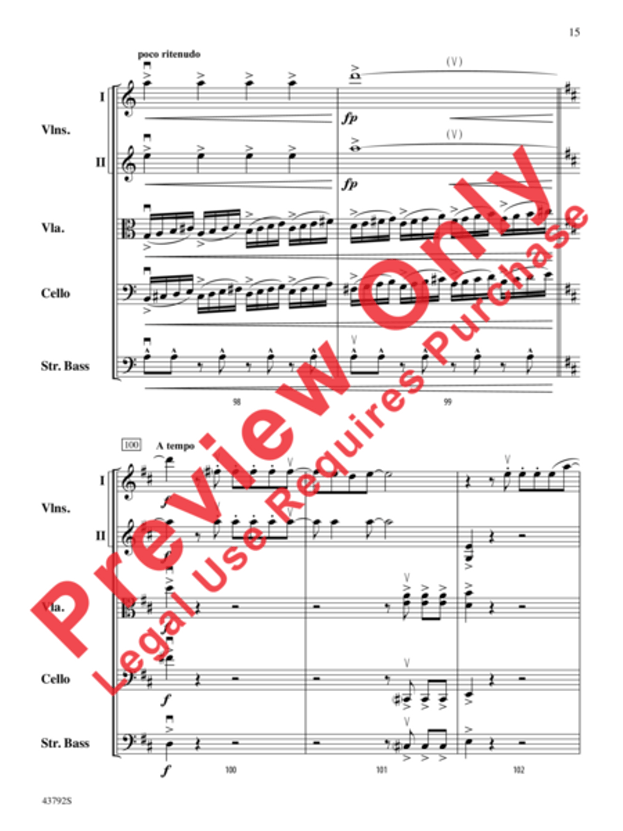 I Don't Want to Miss a Thing String Orchestra scores gallery preview page 34
