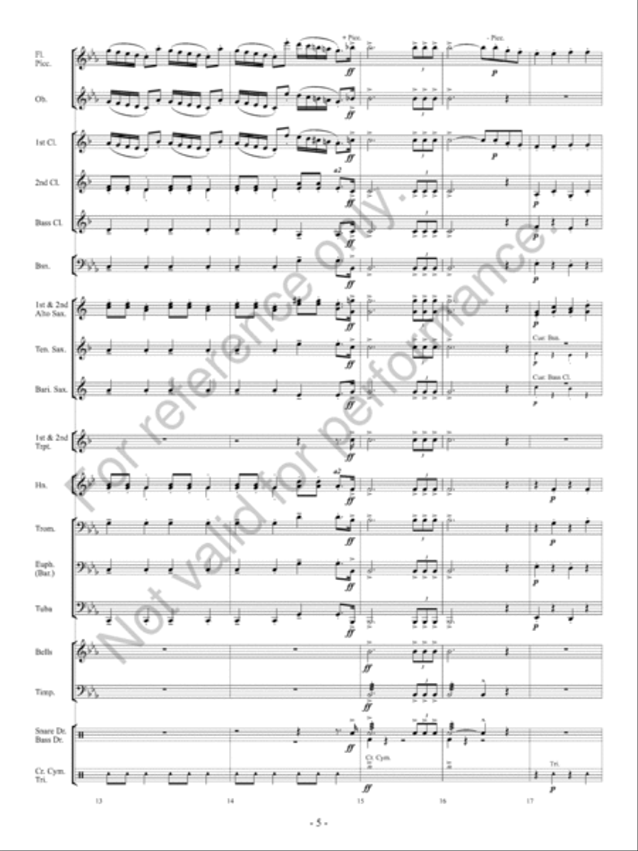 Orpheus Concert Band scores gallery preview page 6