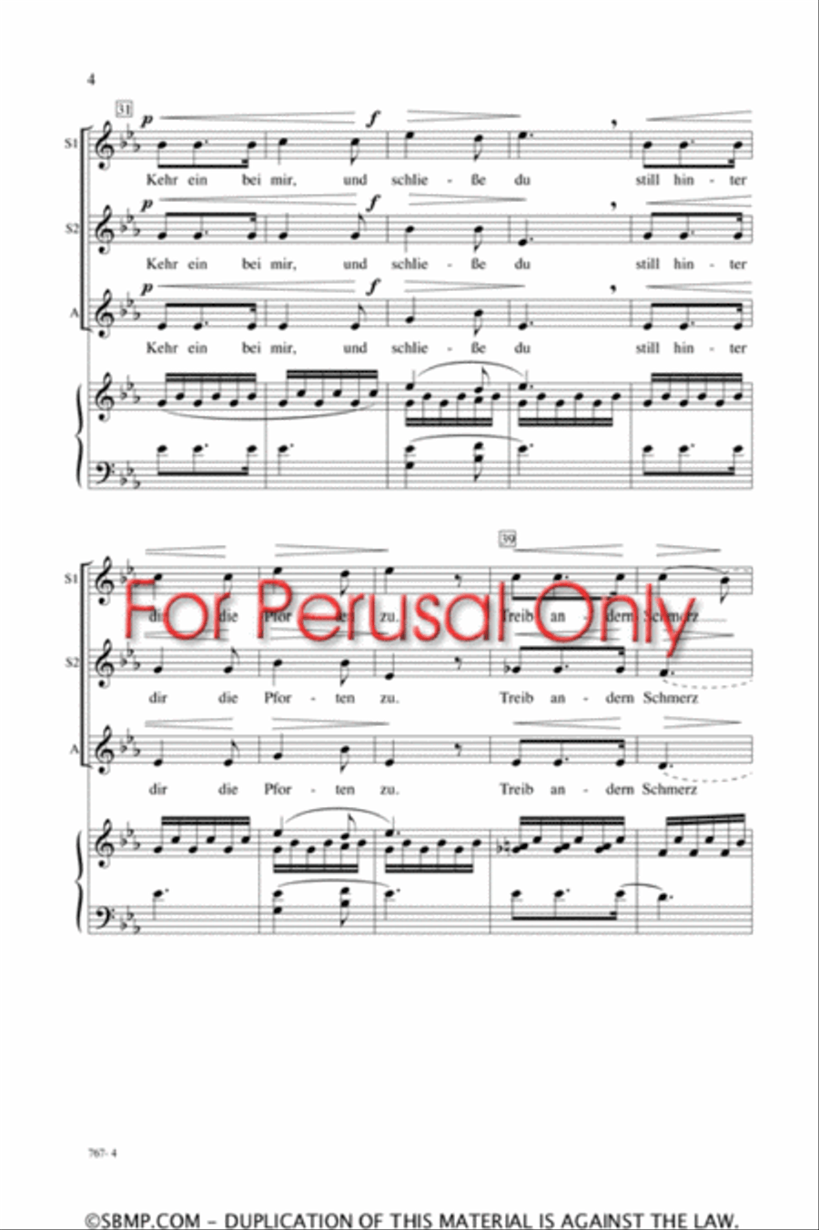 Du bist die Ruh - SSA Octavo SSA scores gallery preview page 4
