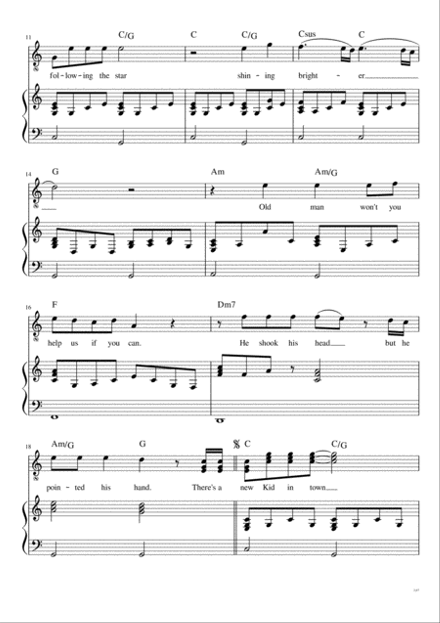 There's A New Kid In Town Voice scores gallery preview page 3