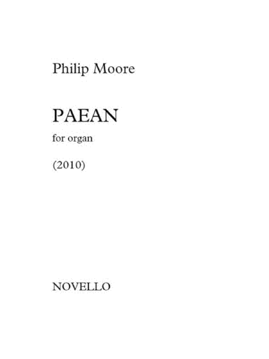 Paean (2010) Organ scores gallery preview page 1