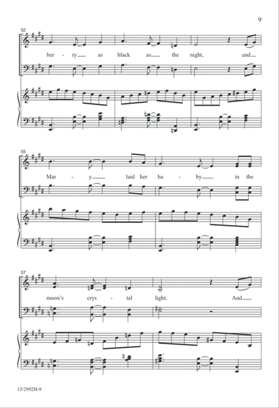Now the Holly Bears a Berry 4-Part scores gallery preview page 9