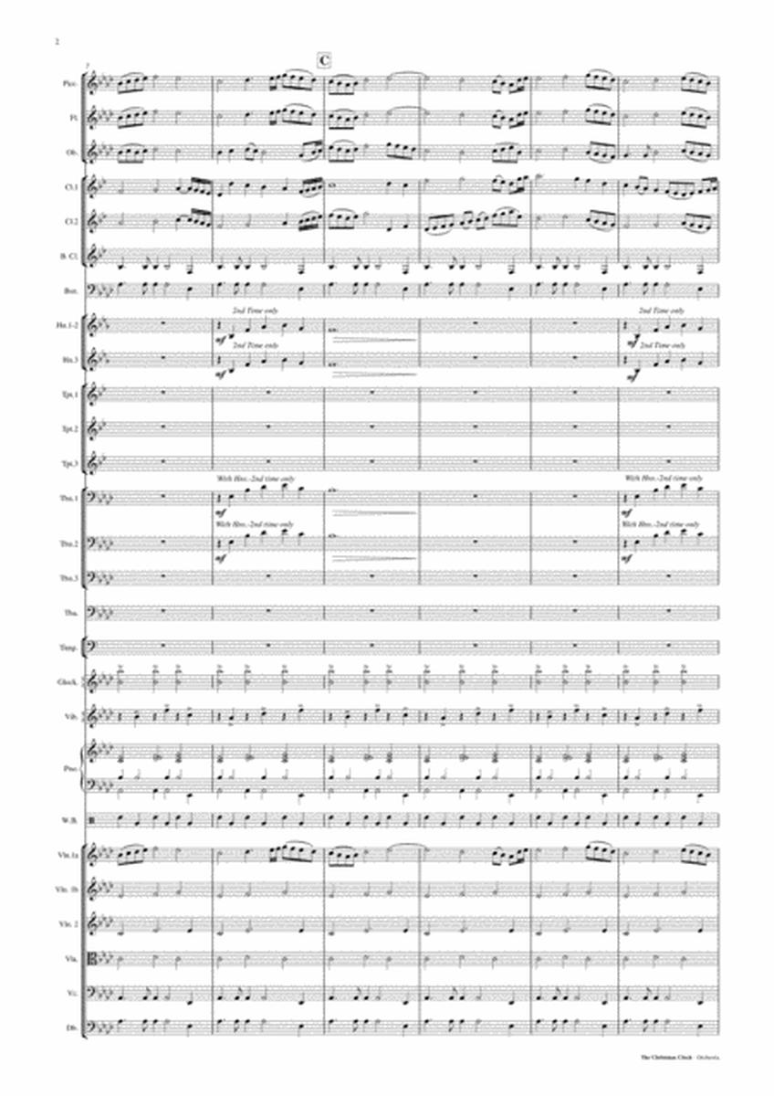 The Christmas Clock - Orchestra Score and Parts PDF image number null