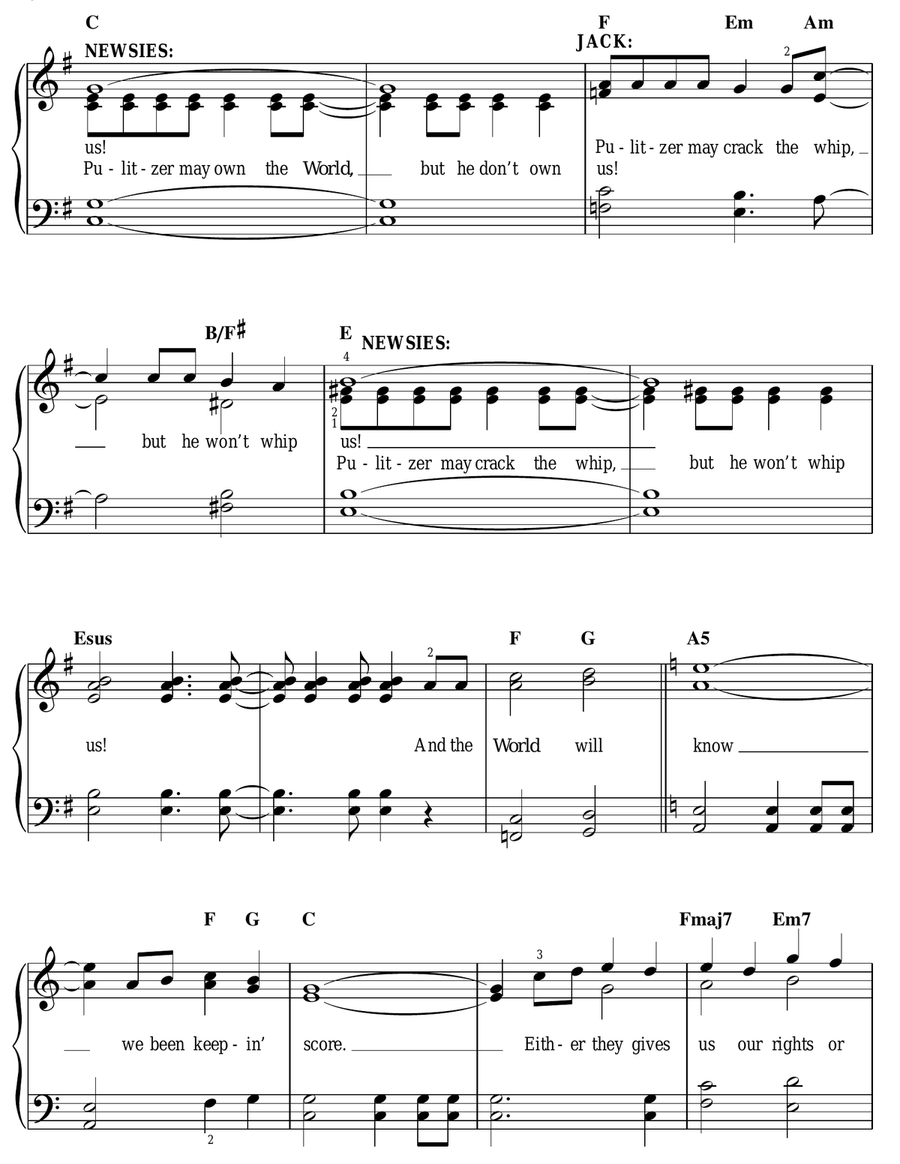 The World Will Know Easy Piano scores gallery preview page 6