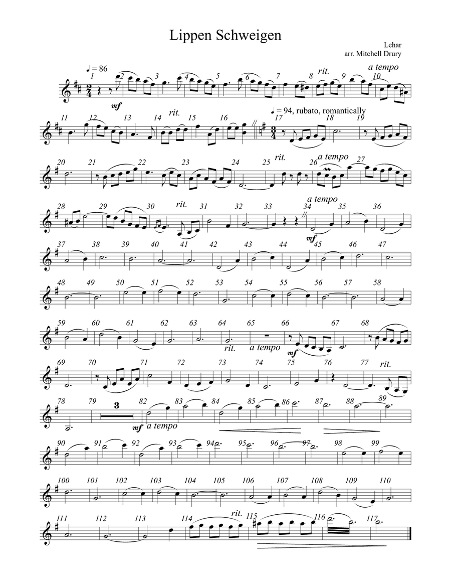 Lippen Schweigen String Quartet scores gallery preview page 1