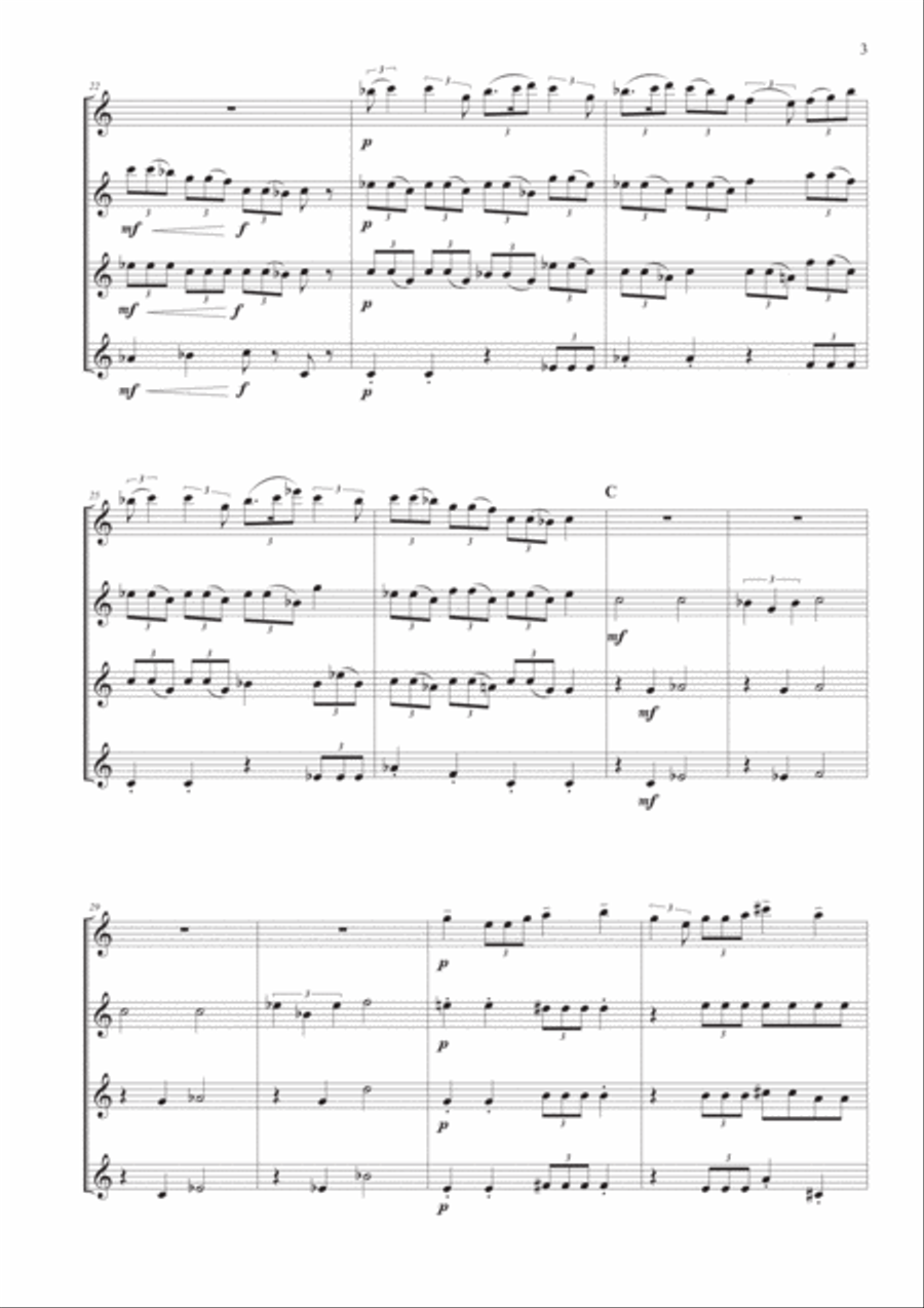 How To Train Your Dragon Woodwind Quartet scores gallery preview page 3