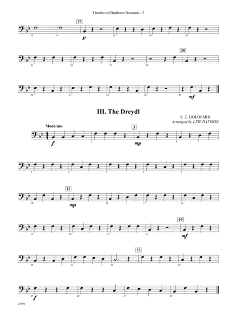 Belwin Very Beginning Band Kit #2: 1st Trombone Concert Band scores gallery preview page 2