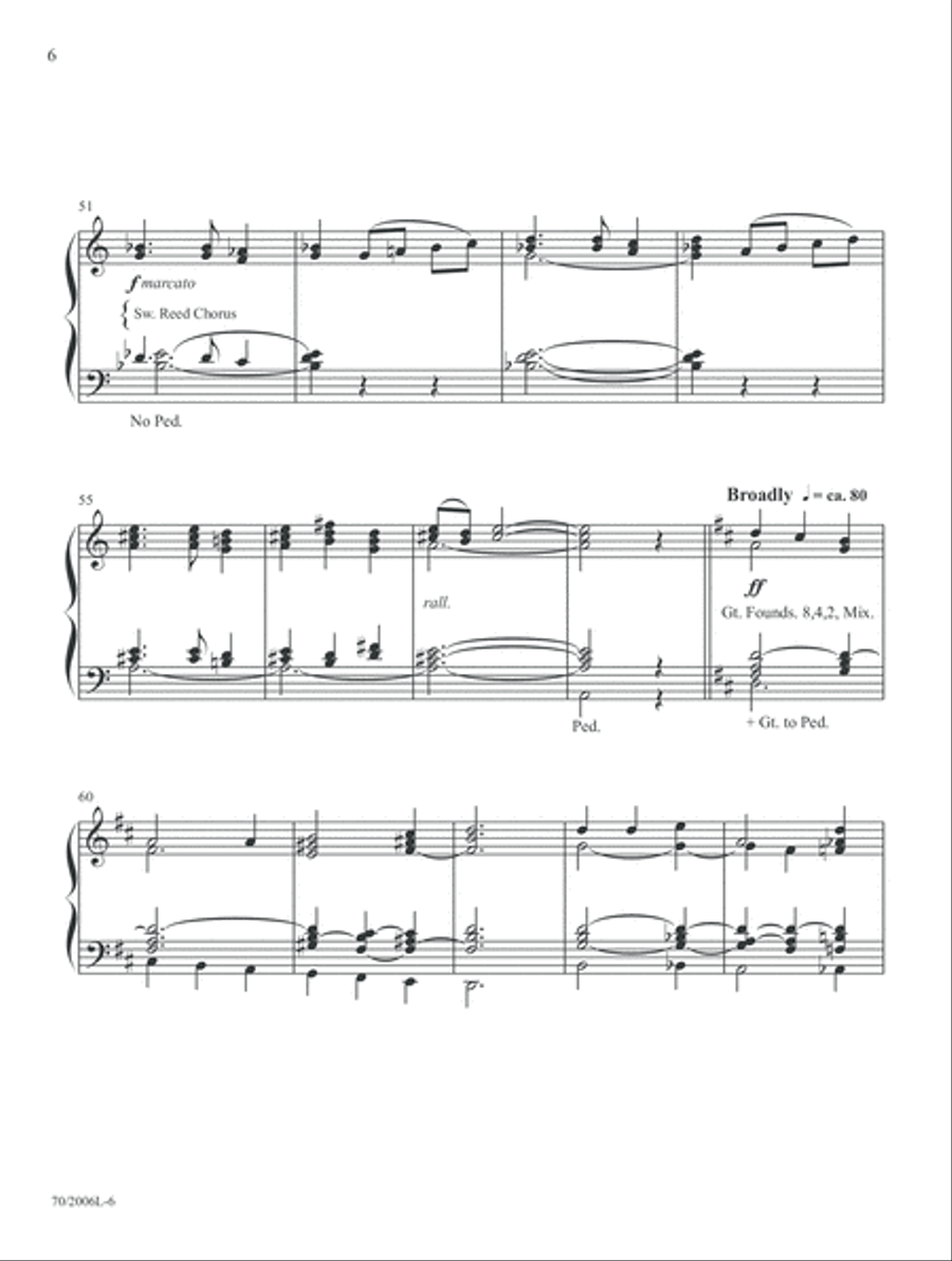 Come Away to the Skies (Digital Delivery) Organ scores gallery preview page 6