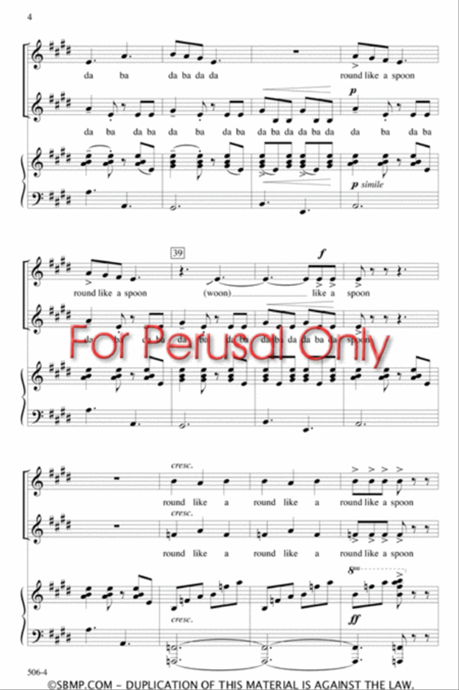 porky & porkie - SA Octavo SA scores gallery preview page 4