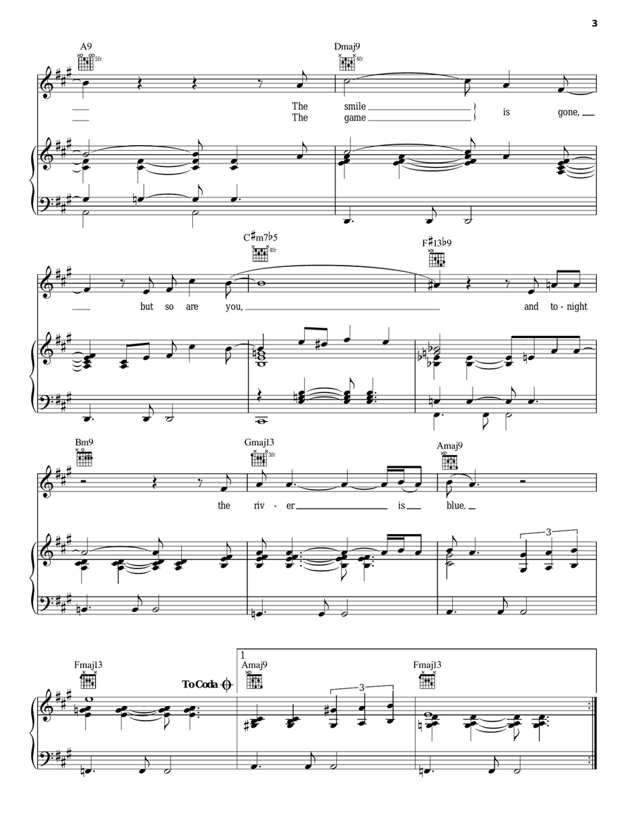 River Is Blue Guitar scores gallery preview page 3