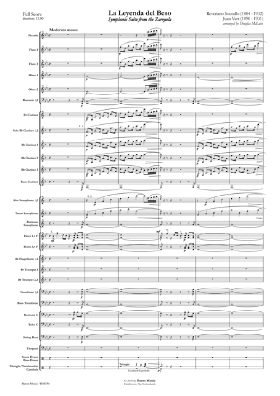 La Leyenda del Beso Concert Band scores gallery preview page 2