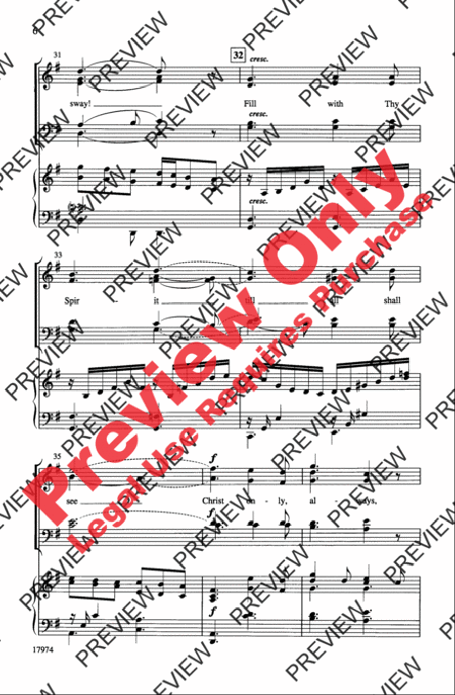 Have Thine Own Way 4-Part scores gallery preview page 6