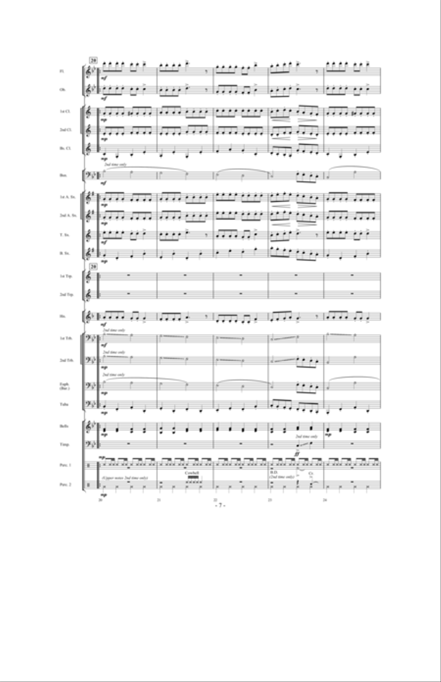 Scherzo for Santa Concert Band scores gallery preview page 6
