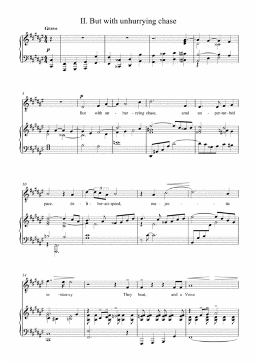 The Hound of Heaven - song cycle for high voice and piano High Voice scores gallery preview page 6