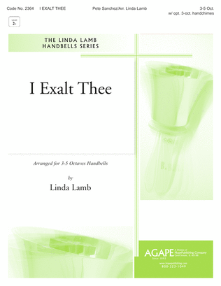 Book cover for I Exalt Thee