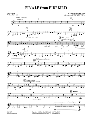 Finale from Firebird (arr. Jamin Hoffman) - Violin 3A