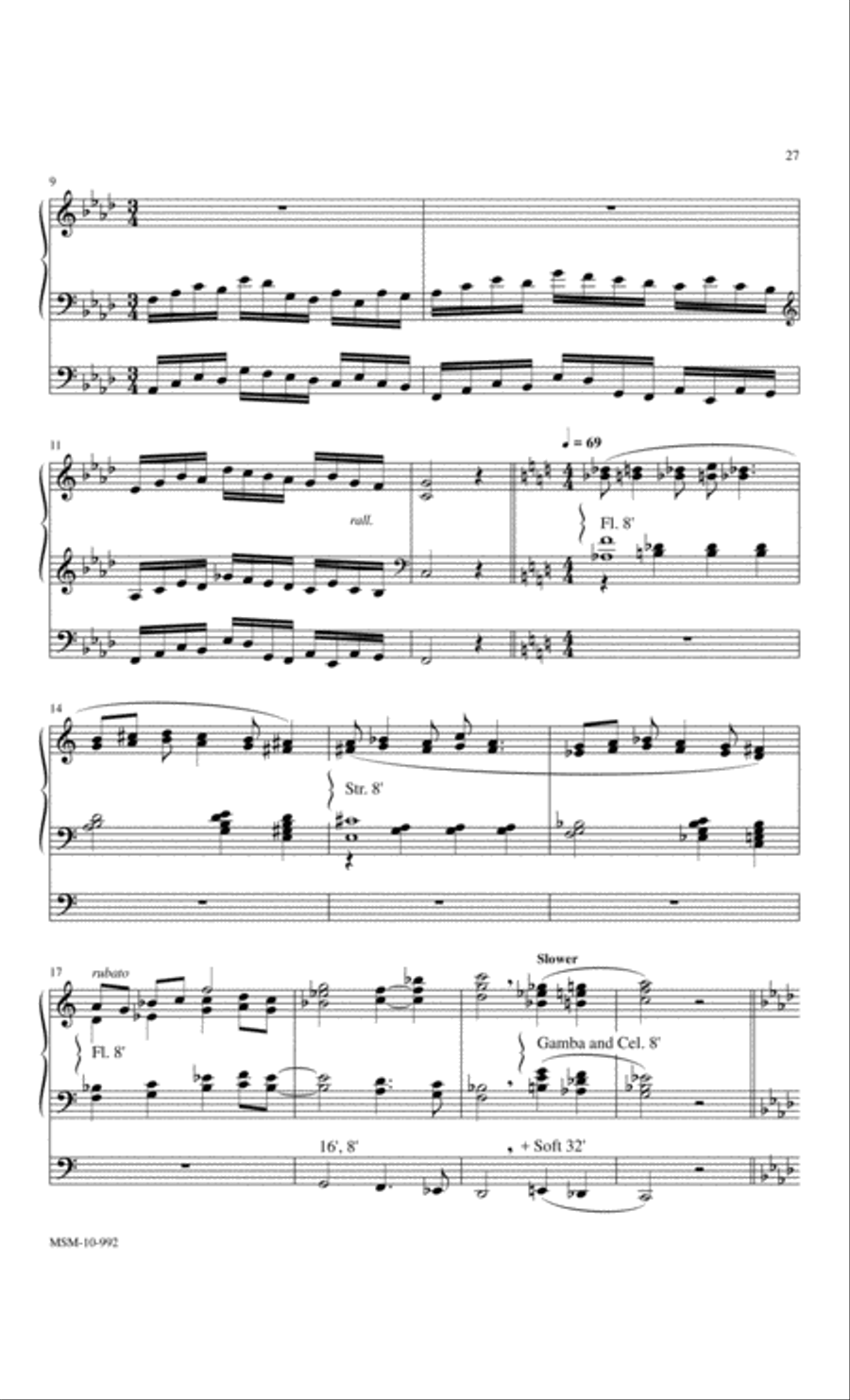 Marilyn Mason Music Library, Volume 3 Organ scores gallery preview page 8