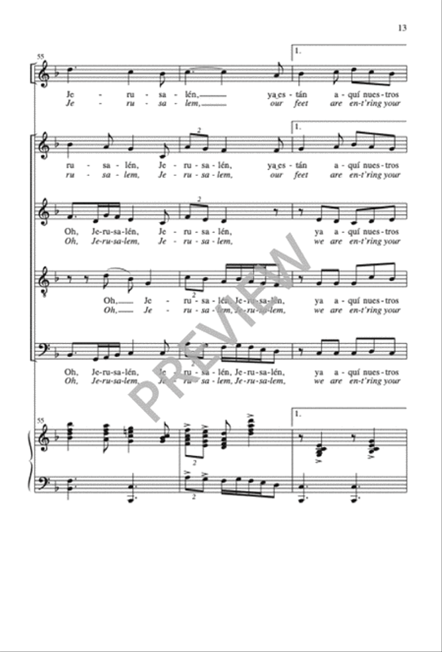 Me Alegré / I Was Glad Me Alegré / I Was Glad 4-Part scores gallery preview page 14