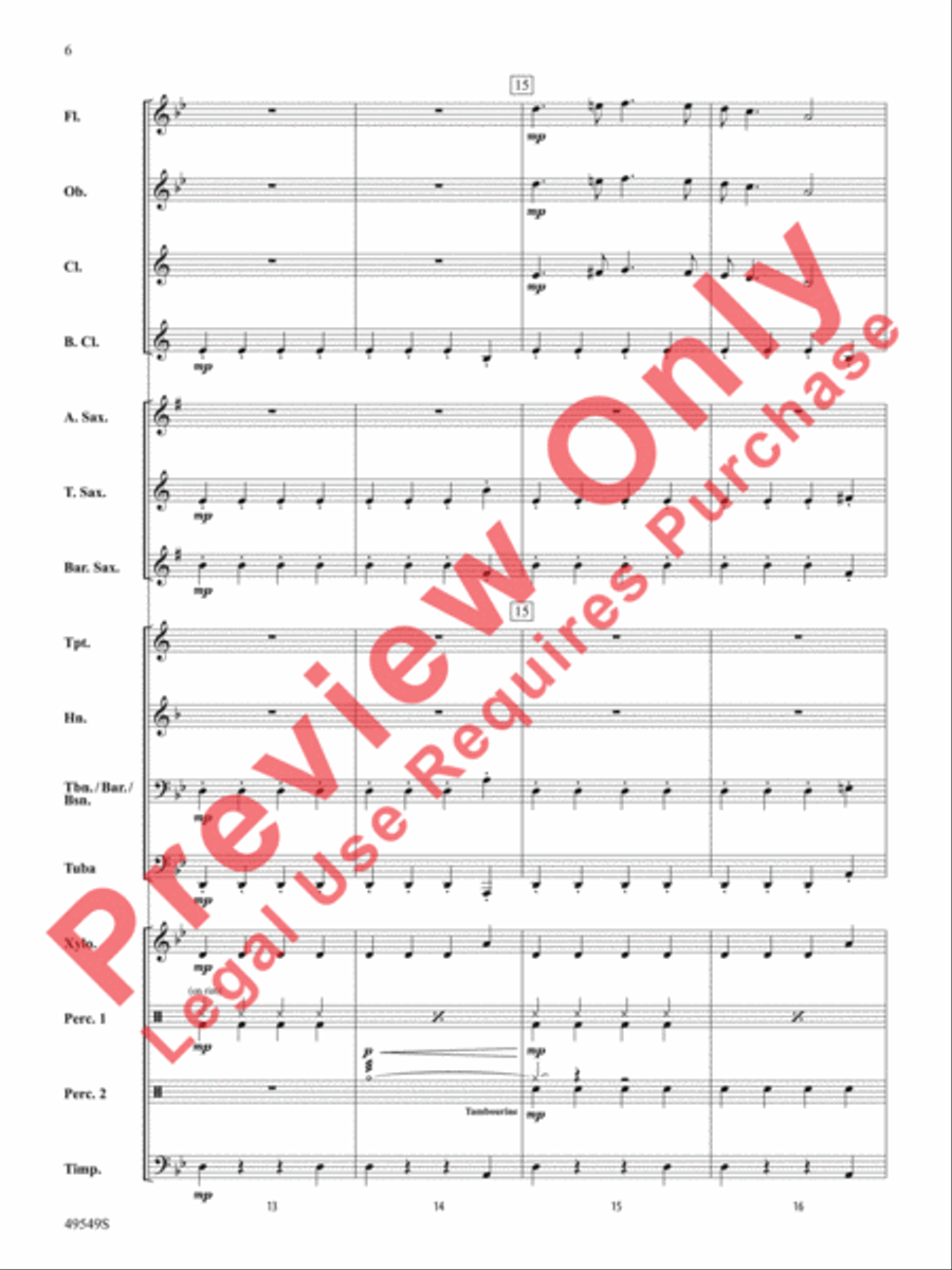The Dreaded Devious Diabolical Dotted Dragon Concert Band scores gallery preview page 7