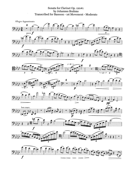 Brahms Sonata 1 for Bassoon