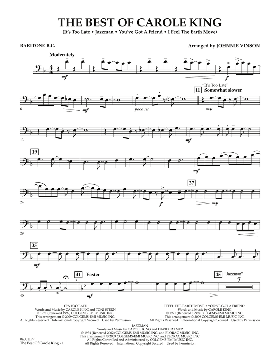 The Best of Carole King - Baritone B.C.