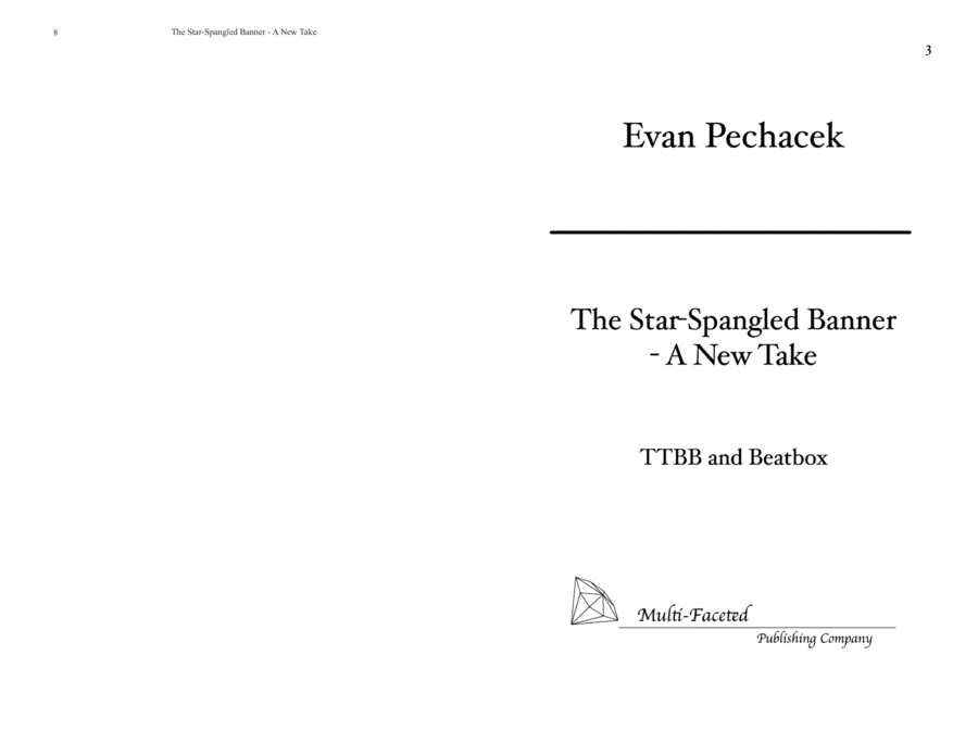 The Star-Spangled Banner - A New Take TTBB scores gallery preview page 1