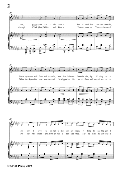 George M. Cohan-Yankee Doodle Boy,in G flat Major,for Voice&Piano image number null