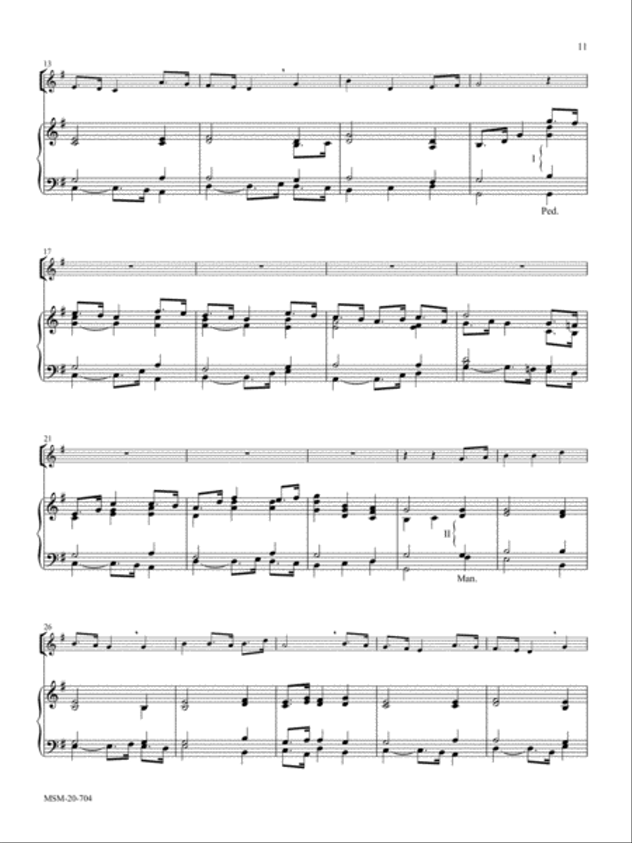 Immortal, Invisible, God Only Wise (St. Denio) 4-Part scores gallery preview page 2