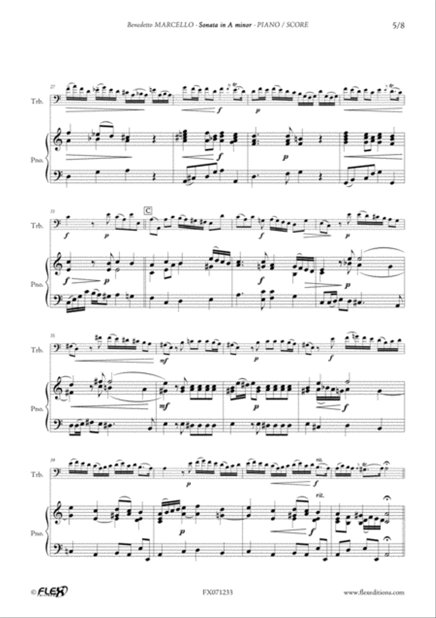 Sonata in A minor Piano scores gallery preview page 5