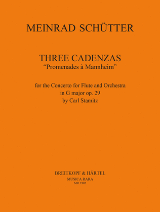 Book cover for 3 Cadenzas "Promenades a Mannheim"