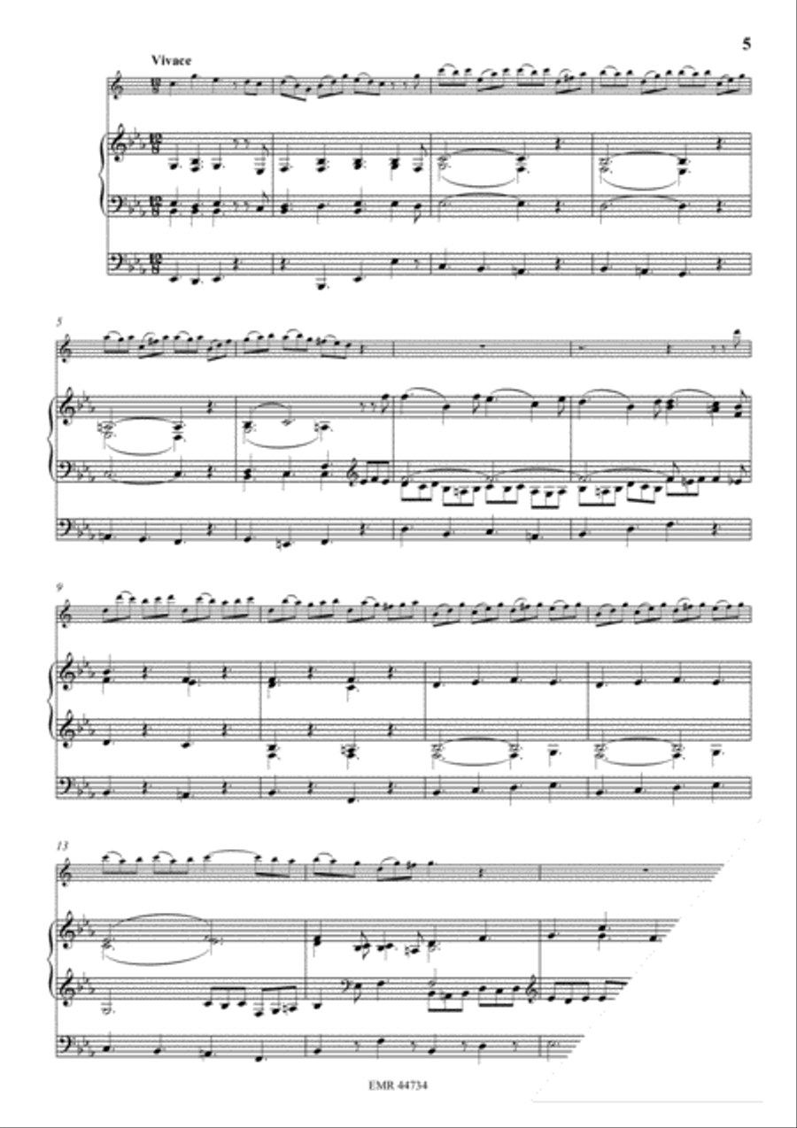 Sonata Eb-Dur Alto Saxophone scores gallery preview page 4