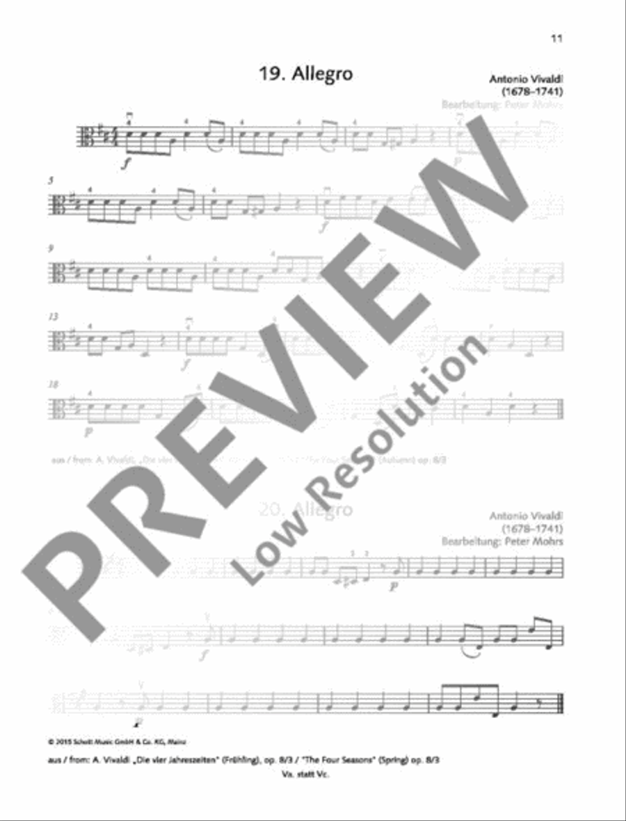Classical Music for Children Viola scores gallery preview page 12
