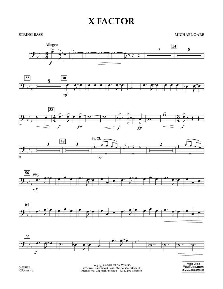 X Factor - String Bass